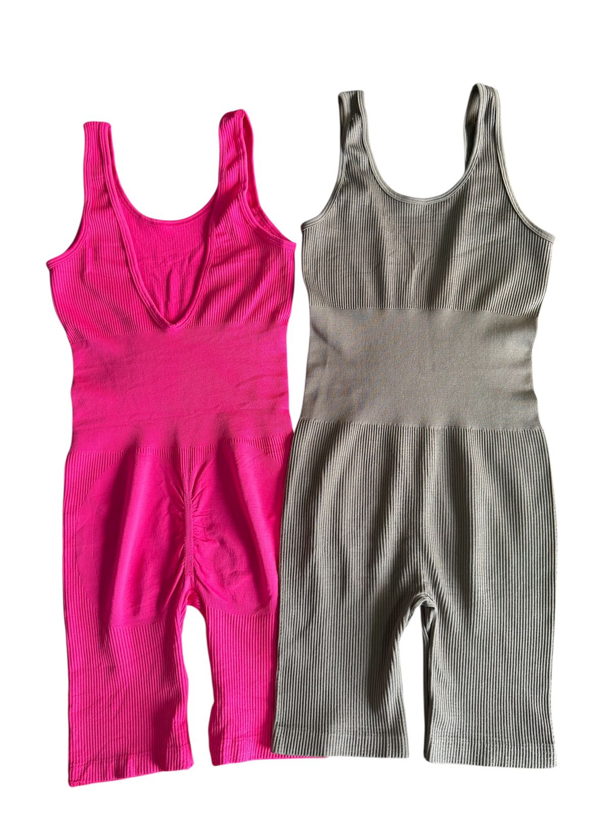 Enterizo corto importado sin manga compresion media espalda alta